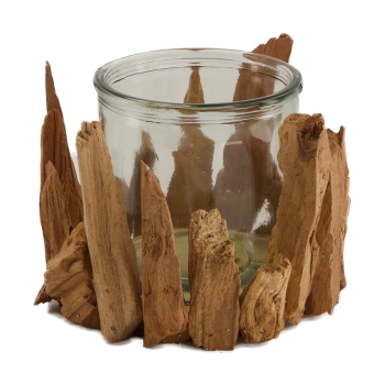 Teelichthalter aus Holz (14cm)